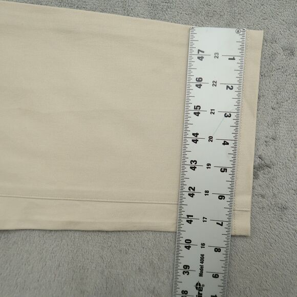 Chico's Pants Women's Size 8 Beige Mid-Rise Flat Front Cropped 23" Inseam - Picture 4 of 14